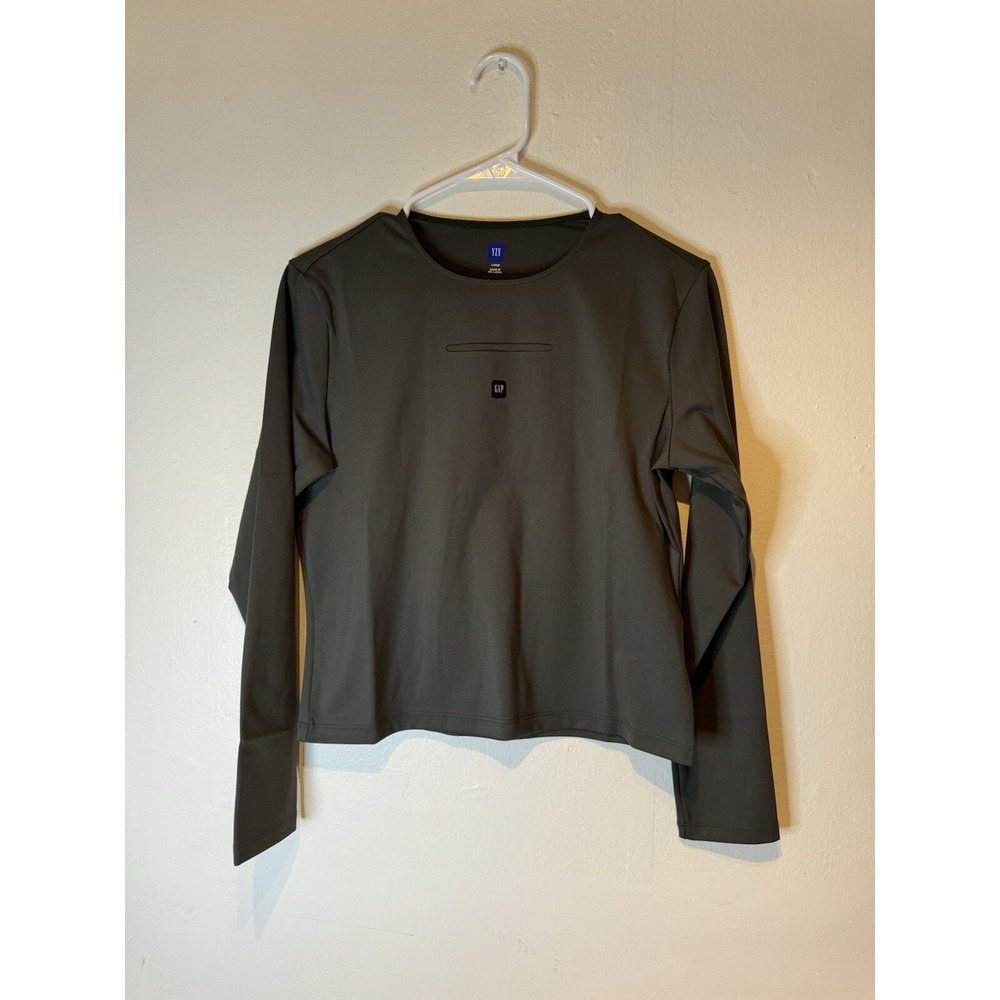 YZY Yeezy Gap 75 LS Crewneck Green Size M NEW Kanye Womens